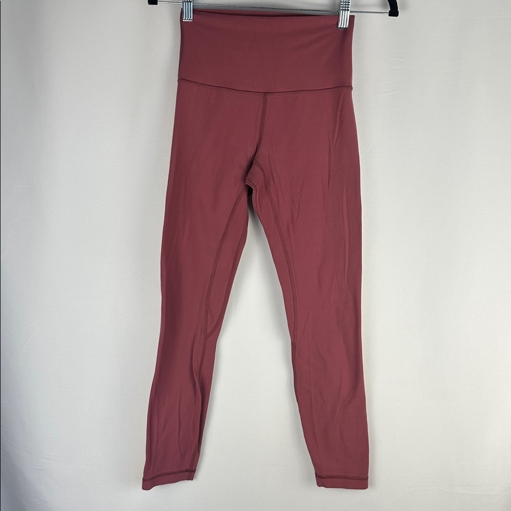 Lululemon Align Pant II *25" High-Rise Misty Merlot Nulu Cropped Leggings Size 4 - Picture 5 of 16
